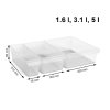 Organizer do lodówki LOFT SET 3-częściowy 1,6L + 3,1L + 5L